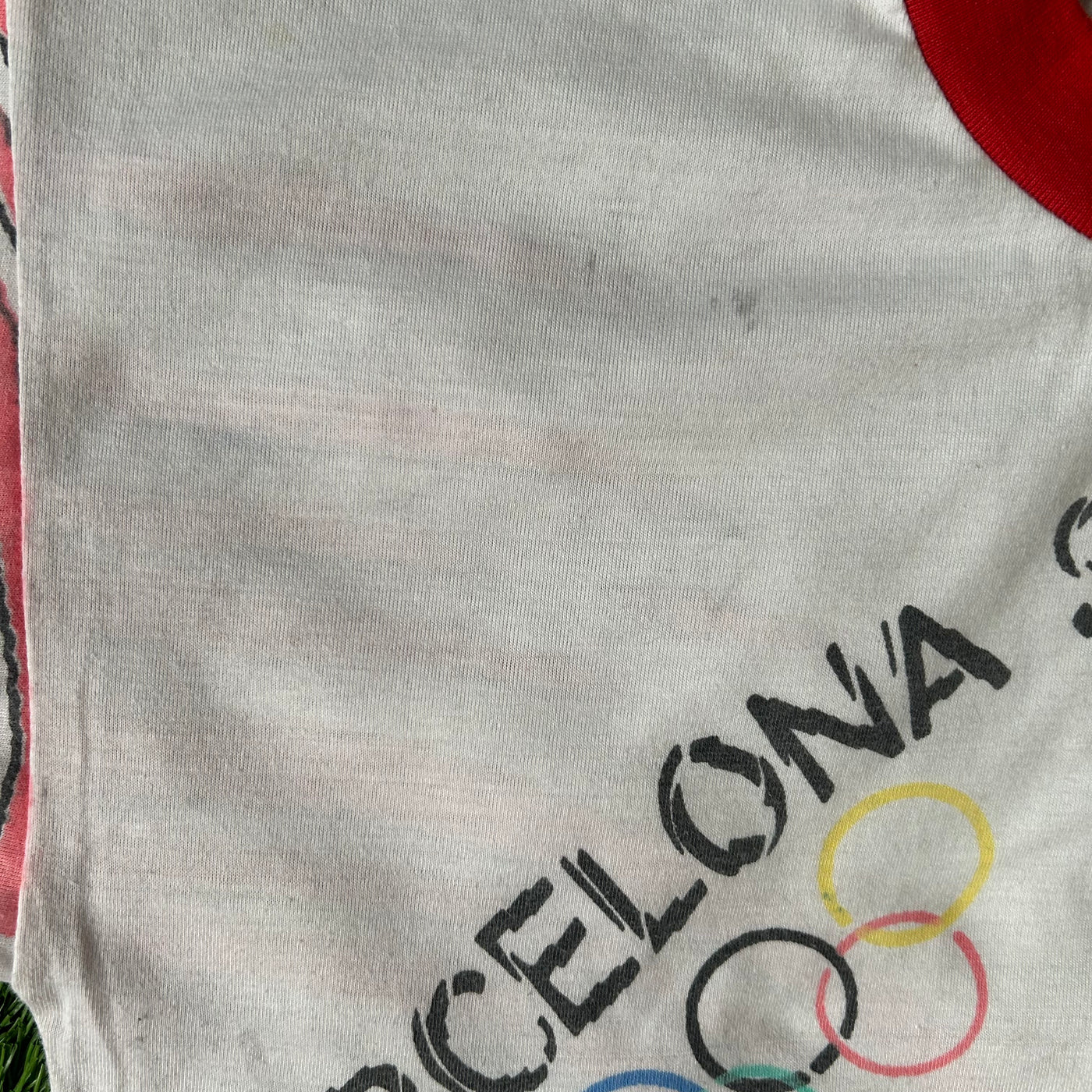 Vintage Barcelona 1992 Streamline Olympics Tee