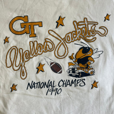 Vintage Georgia Tech 1990 National Champs Tee