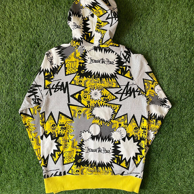 Vintage Stussy Increase the Peace Yellow Jacket