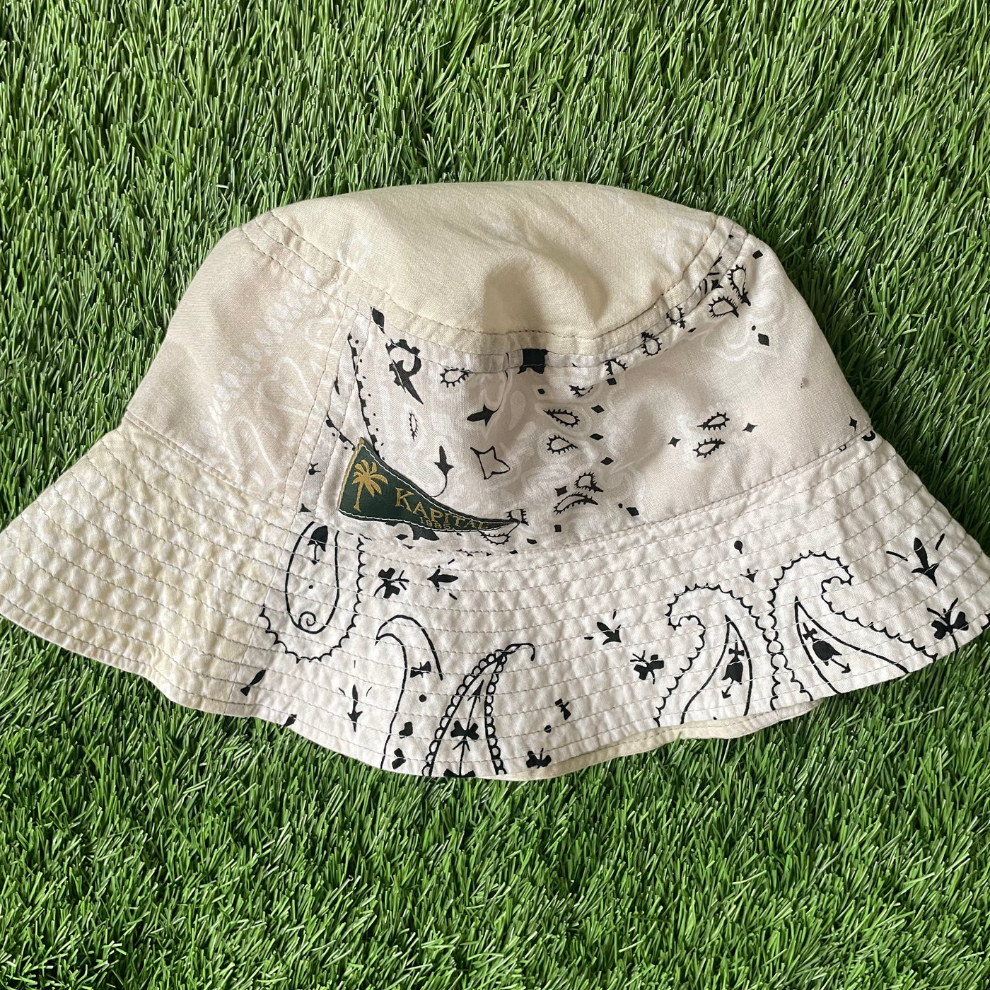 Kapital Paisley White Bucket Hat