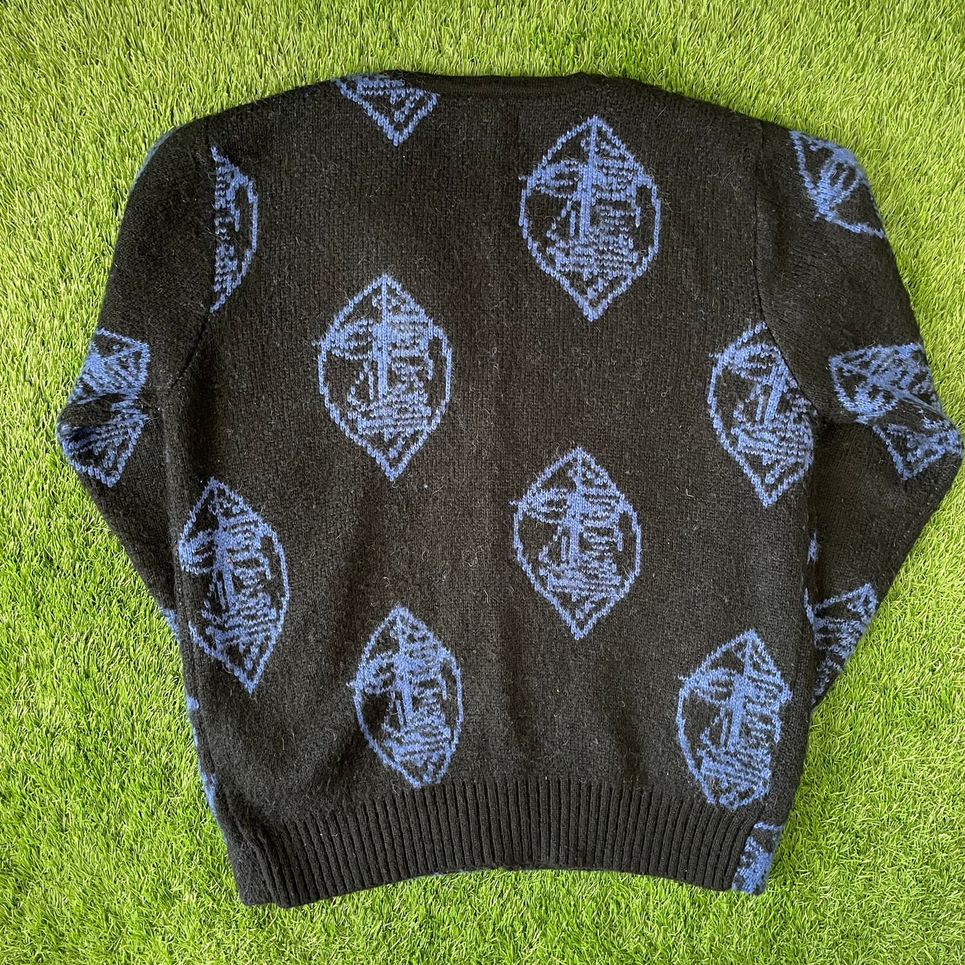 Stussy Mohair Black Mask Cardigan – ElevateThrifts