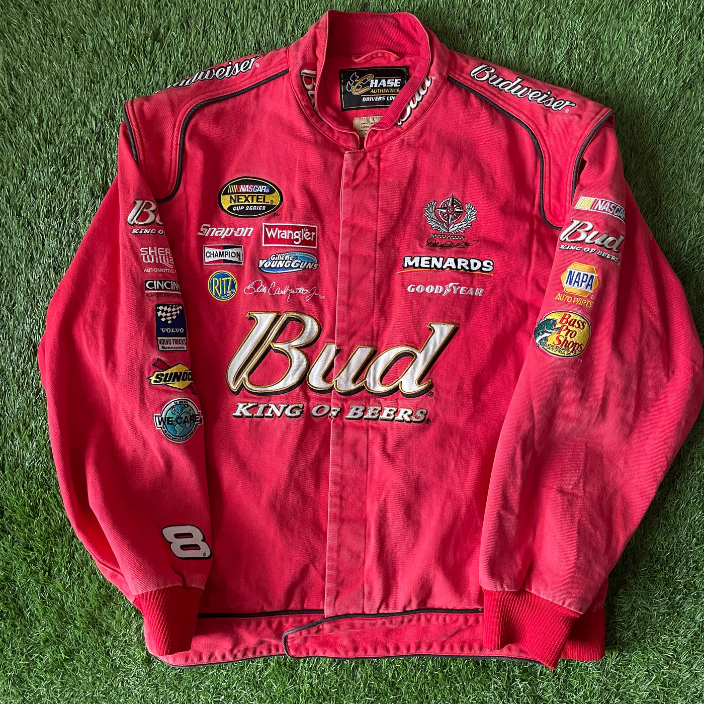 Vintage Budweiser King of Beers Washed Race Jacket