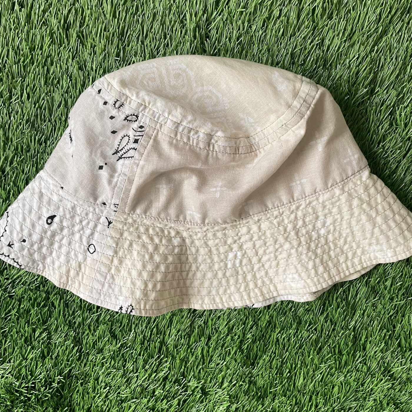 Kapital Paisley White Bucket Hat