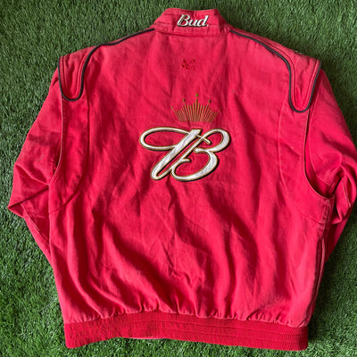 Vintage Budweiser King of Beers Washed Race Jacket